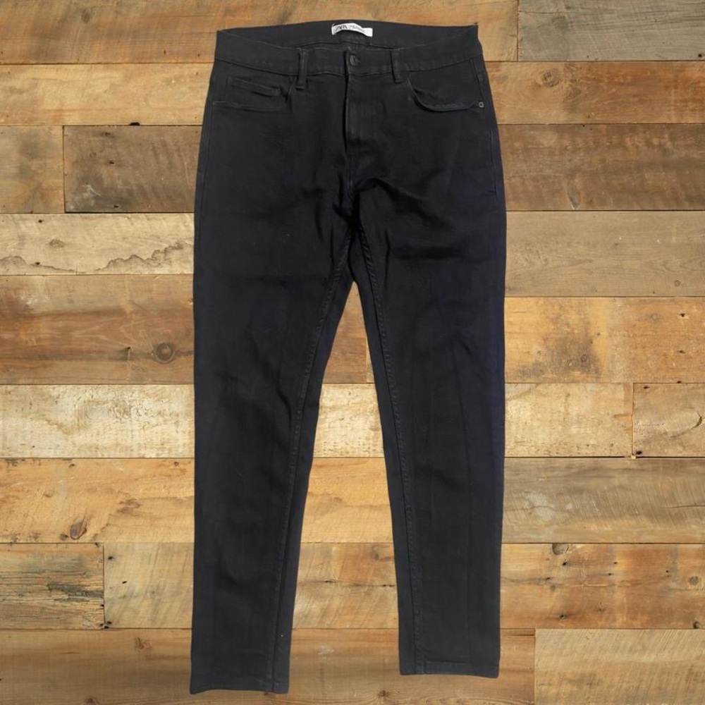 Zara Denimwear Black Denim Pants Size 34